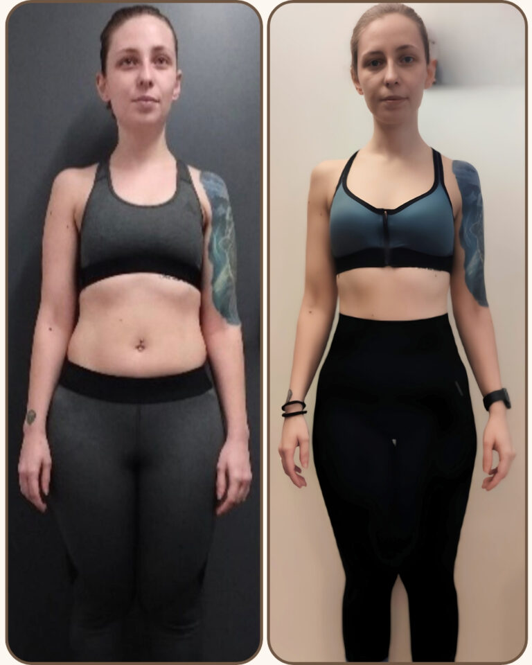 Alice non aveva mai fatto sport prima d’ora e voleva cambiare stile di vita. Dal prima al dopo ha perso 8 kg, molti centimetri e taglie